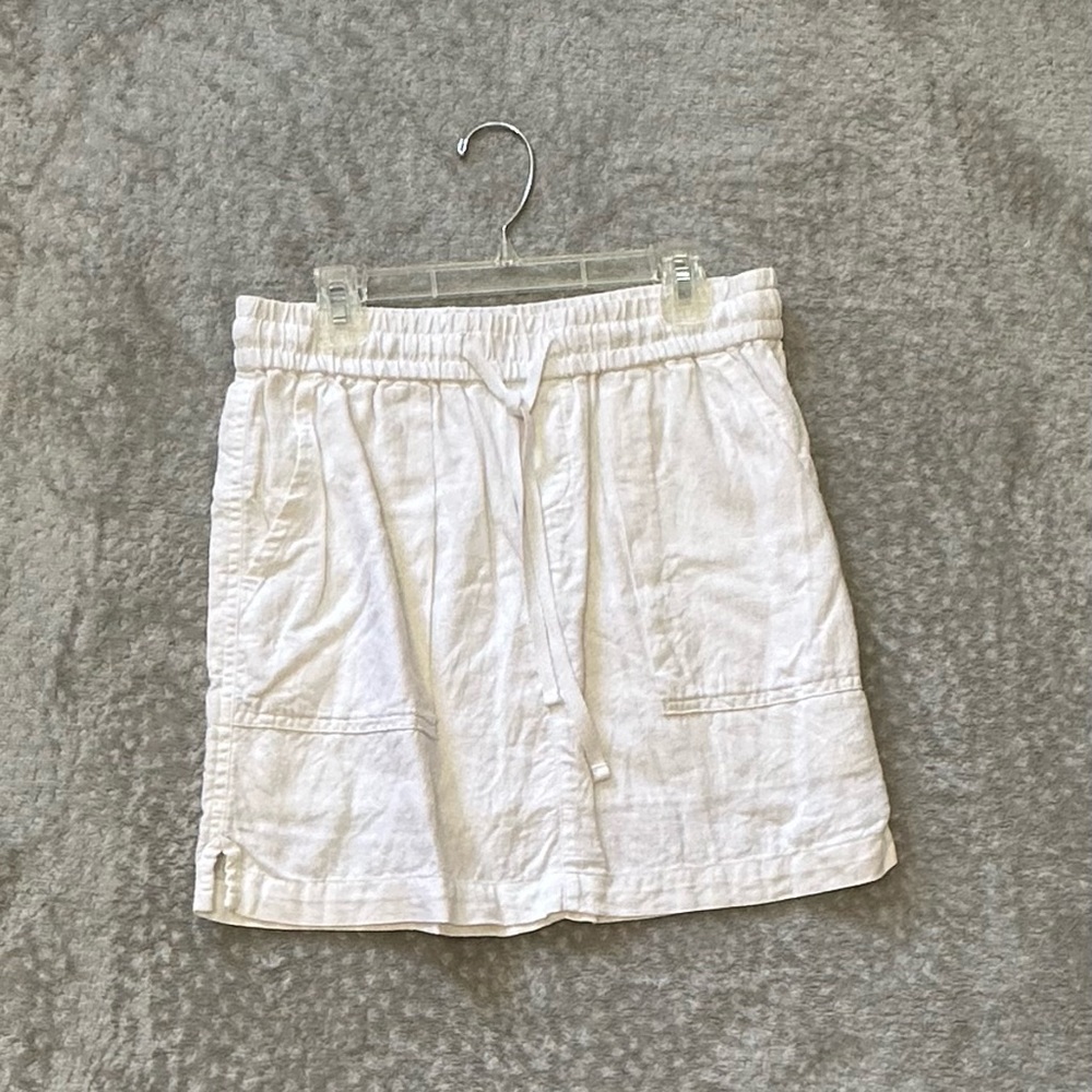 Old Navy white linen skirt